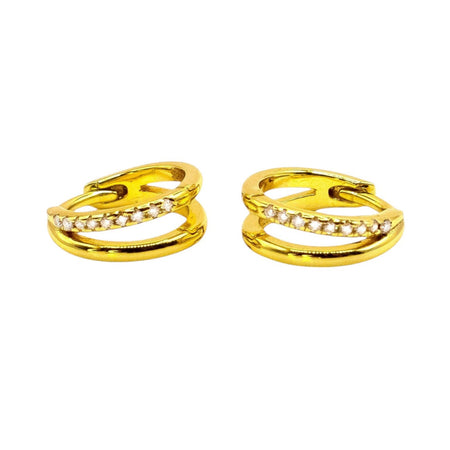 Arc Moissanite Huggies - Kiira