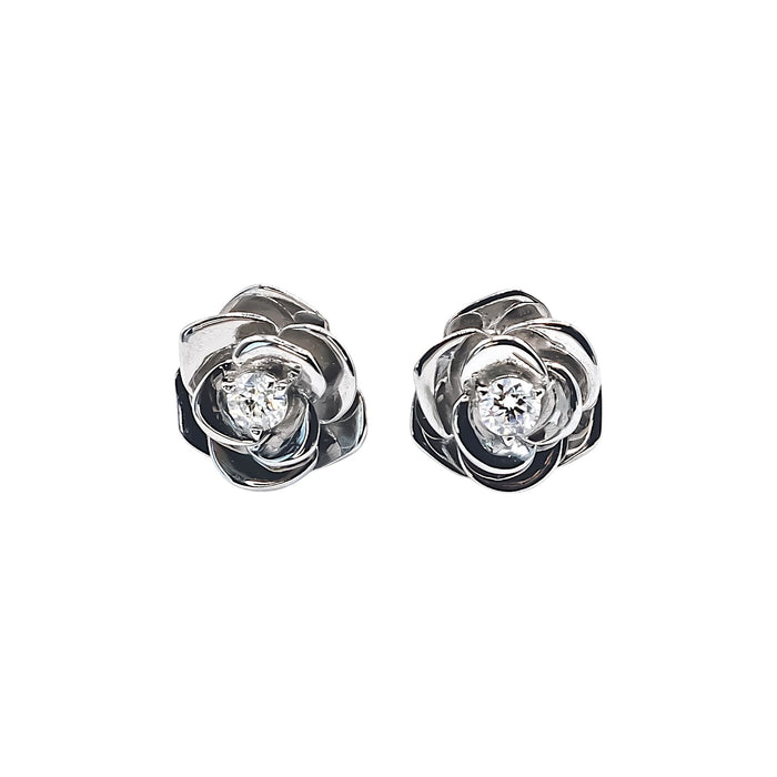 Bloom Moissanite Rose Studs - Kiira