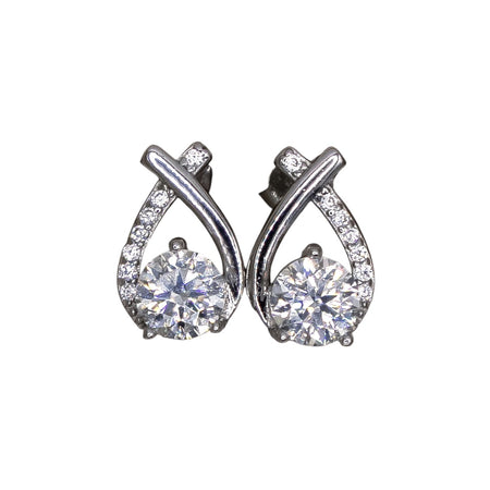 Elegant Twist Moissanite Earrings - Kiira