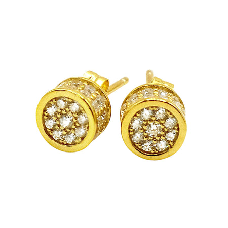 Solar Dot Moissanite Studs - Kiira