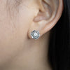 Bloom Moissanite Rose Studs - Kiira