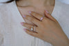Crushed Ice Moissanite Ring - Kiira